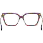MIS 0167, Blue Pattern/Clear Lenses