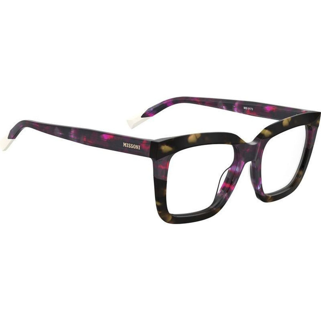 MIS 0173, Fuchsia Havana/Clear Lenses