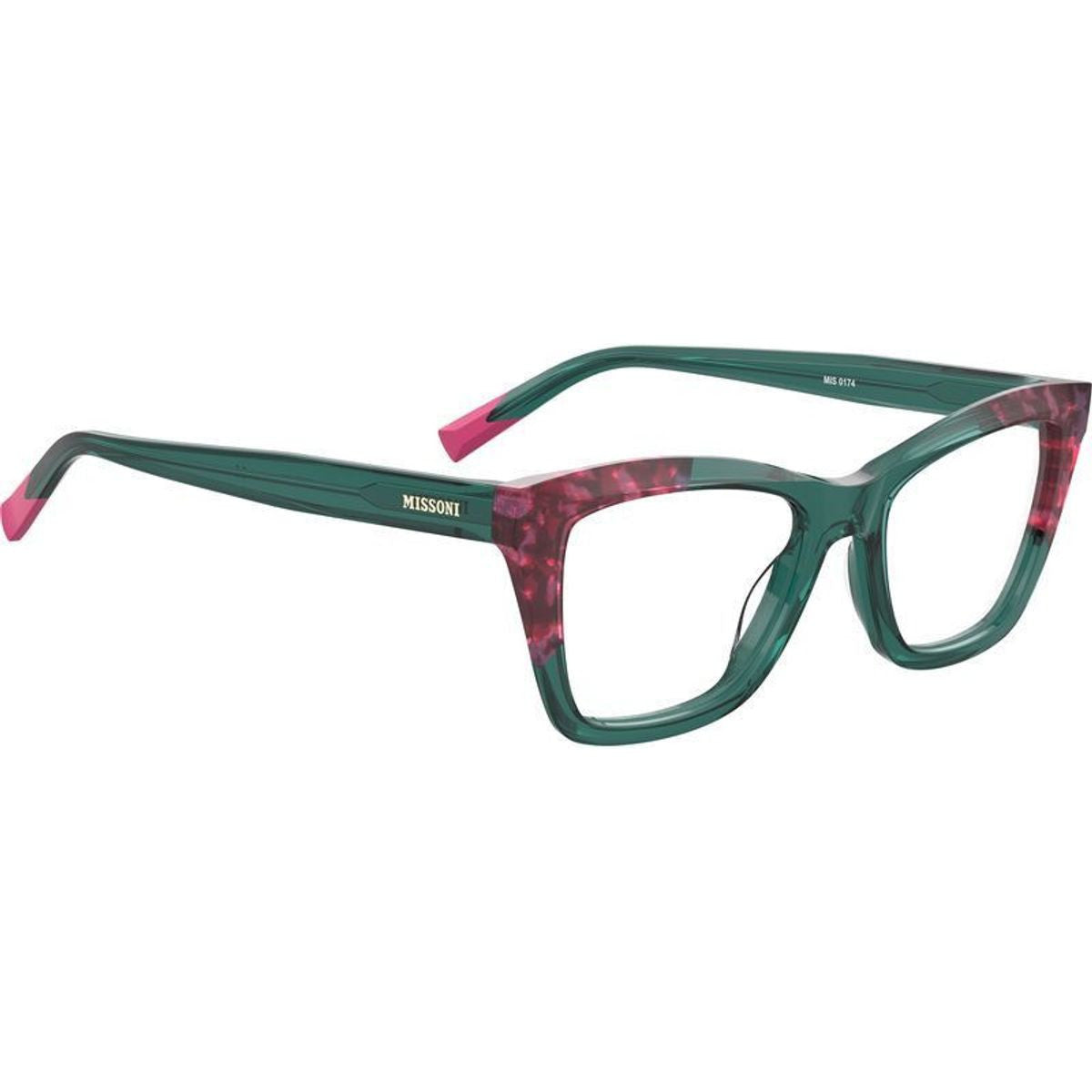 MIS 0174, Green Pink Havana/Clear Lenses