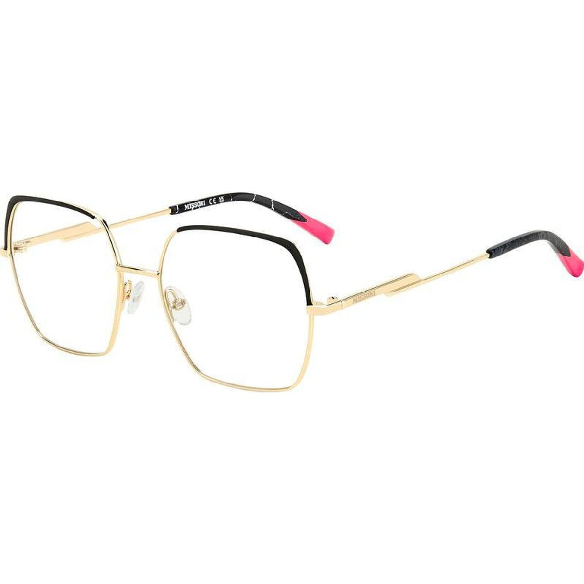MIS 0180, Gold Black/Clear Lenses