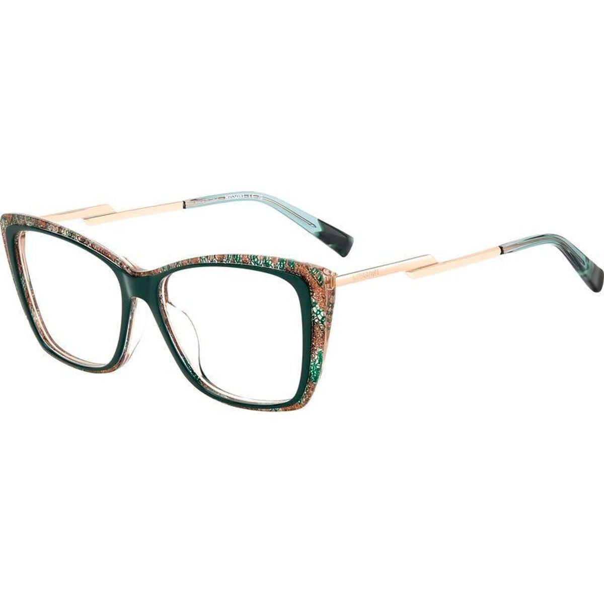 MIS 0166/G, Pink Green Pattern/Clear Lenses