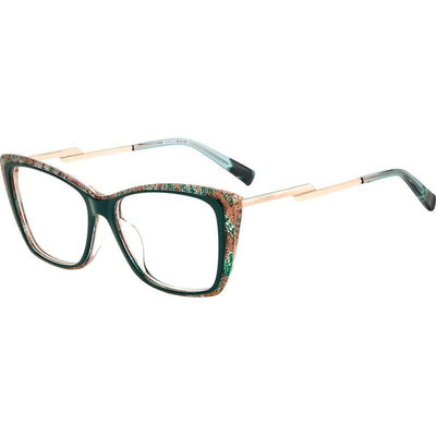 MIS 0166/G, Pink Green Pattern/Clear Lenses