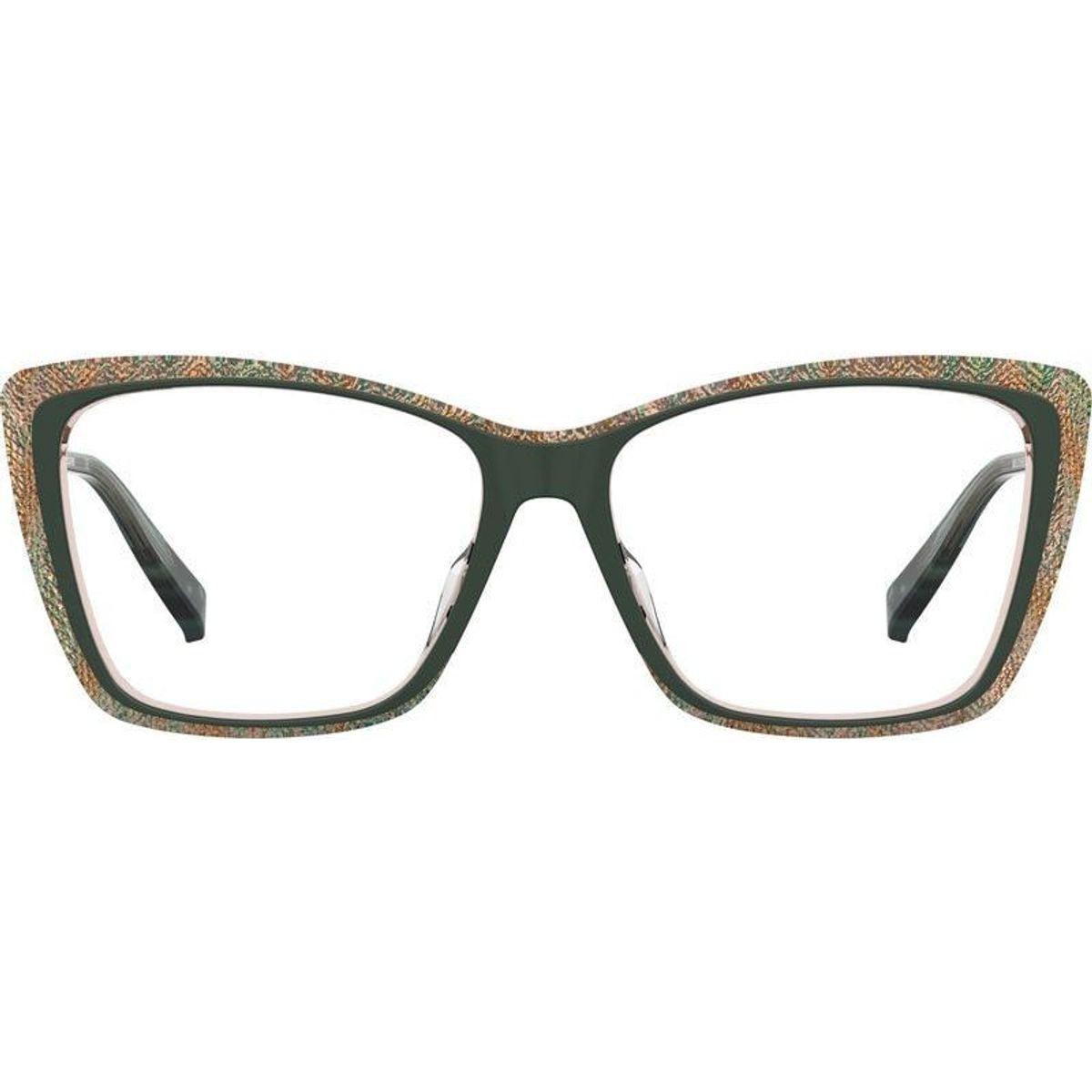 MIS 0166/G, Pink Green Pattern/Clear Lenses