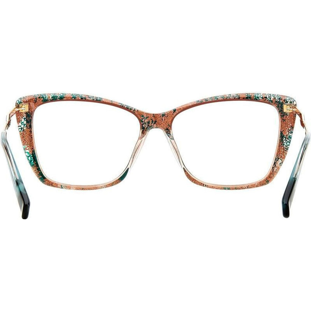 MIS 0166/G, Pink Green Pattern/Clear Lenses