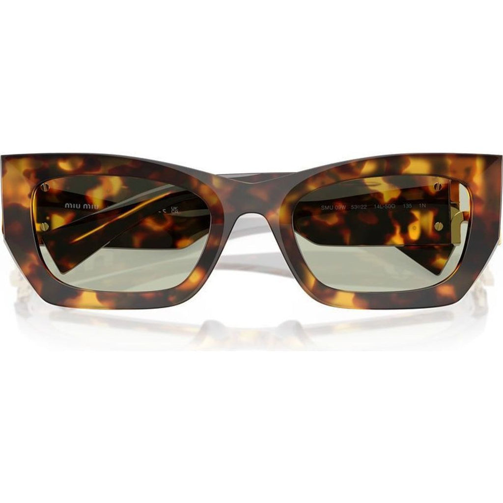 09WS, Honey Havana/Green Lenses