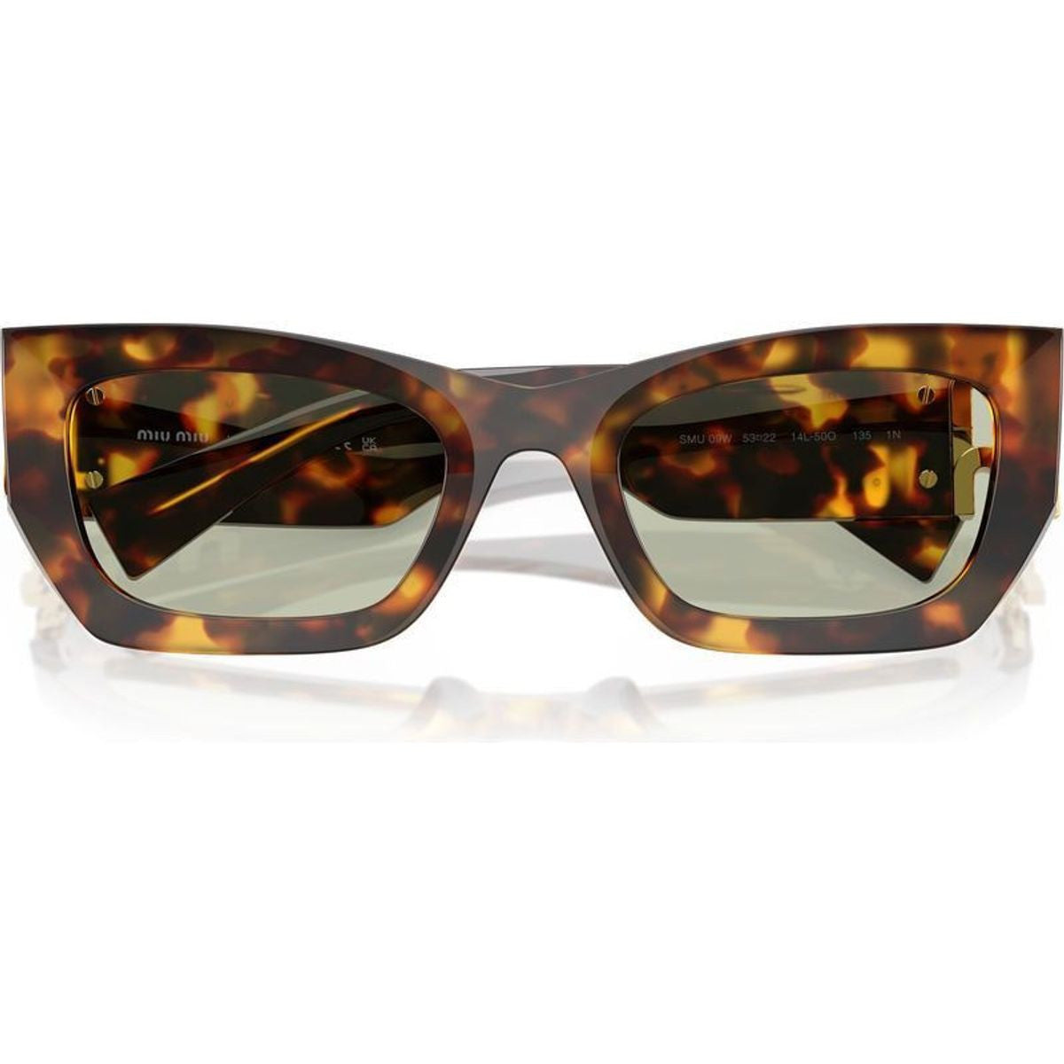 09WS, Honey Havana/Green Lenses