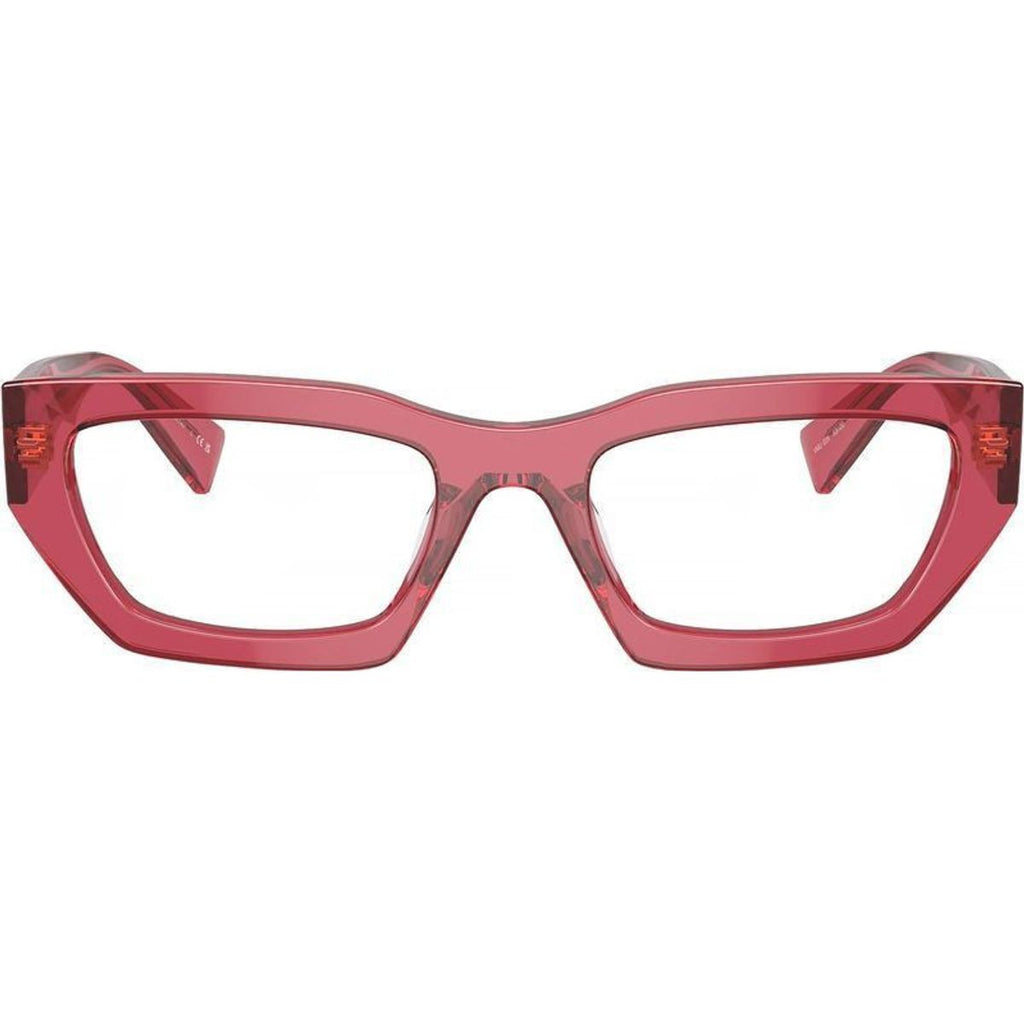 03XV, Transparent Bordeaux/Clear Lenses 53 Eye Size