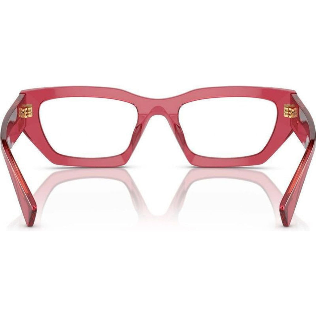 03XV, Transparent Bordeaux/Clear Lenses 53 Eye Size