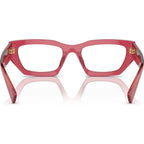 03XV, Transparent Bordeaux/Clear Lenses 53 Eye Size