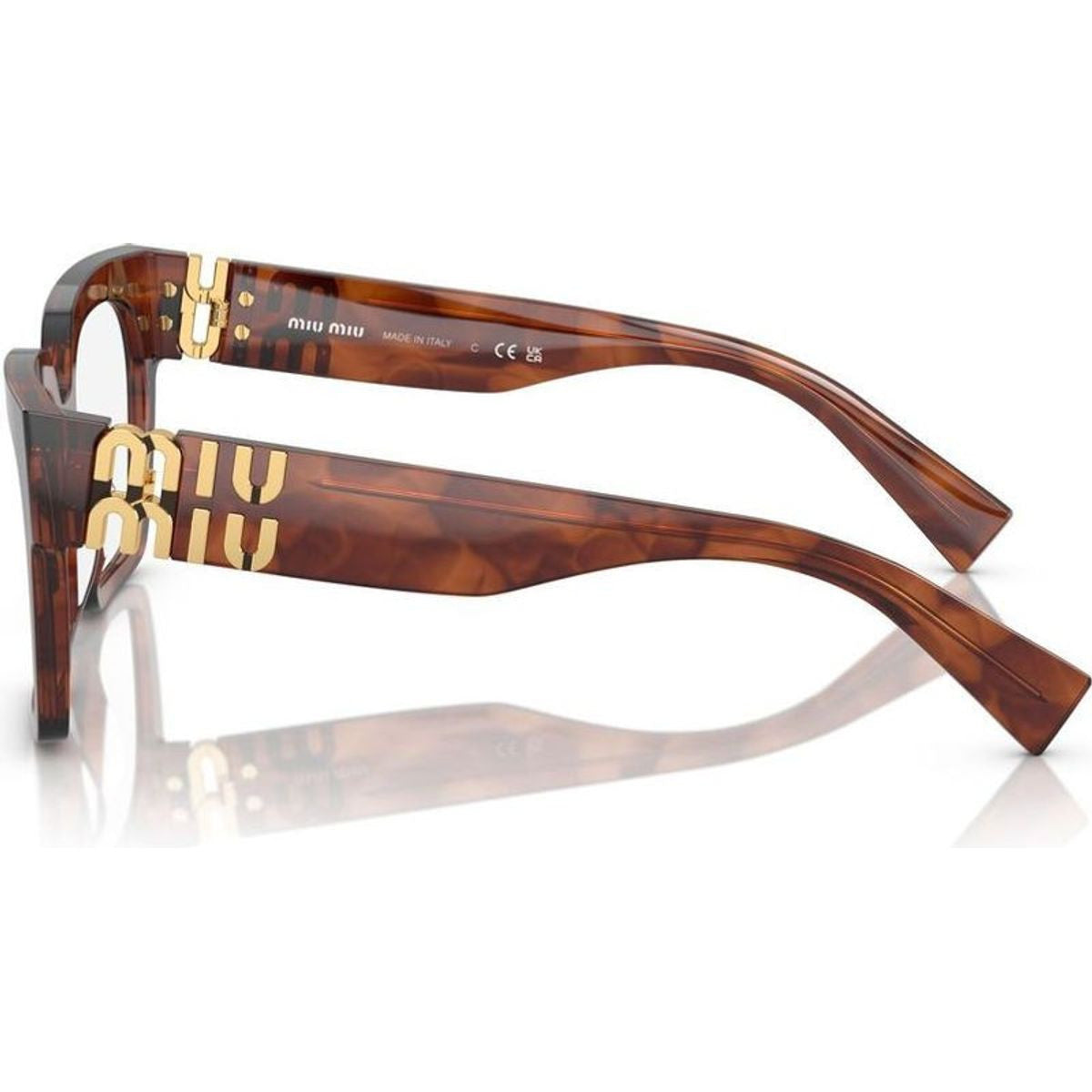 04UV, Striped Tobacco/Clear Lenses