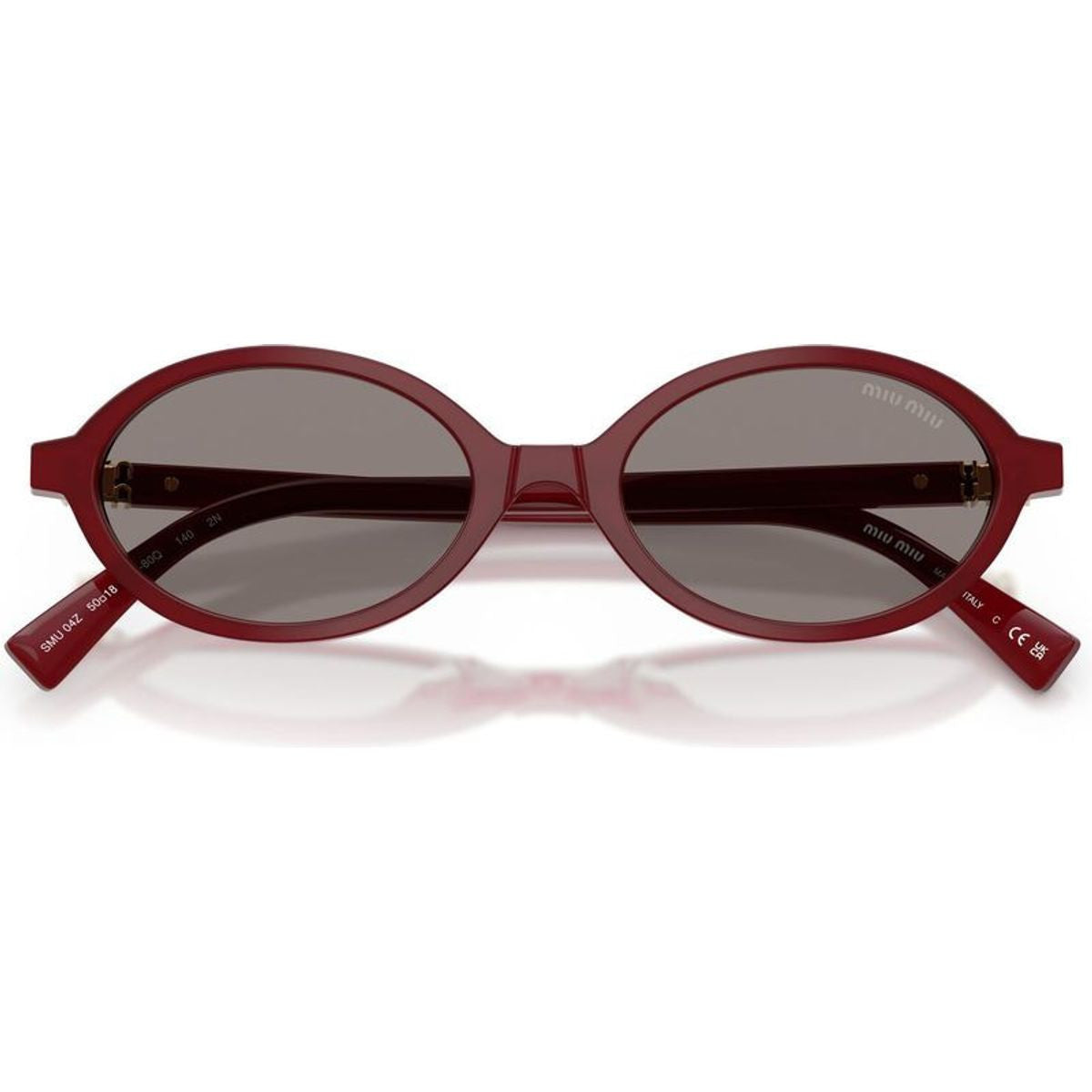MU04ZS, Opaline Bordeaux/Dark Grey Lenses