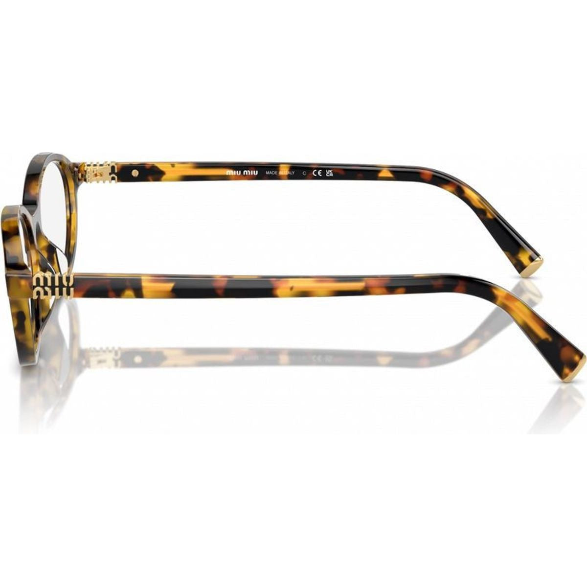MU09XV, Honey Havana/Clear Lenses 53 Eye Size