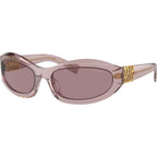 MU14ZS, Transparent Mauve/Light Purple Brown Lenses