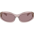 MU14ZS, Transparent Mauve/Light Purple Brown Lenses
