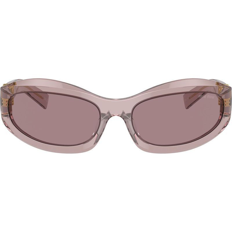 MU14ZS, Transparent Mauve/Light Purple Brown Lenses