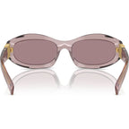 MU14ZS, Transparent Mauve/Light Purple Brown Lenses
