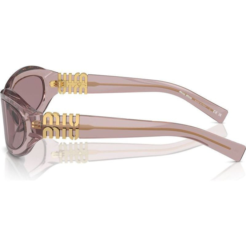 MU14ZS, Transparent Mauve/Light Purple Brown Lenses