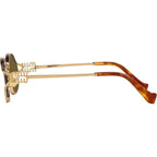 MU52YS, Brass Gold/Dark Brown Lenses
