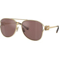 MU52ZS, Pale Gold/Brown Silver Mirror Lenses