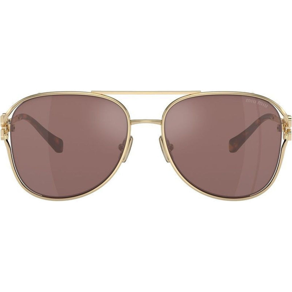 MU52ZS, Pale Gold/Brown Silver Mirror Lenses