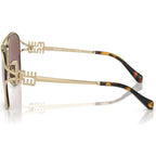 MU52ZS, Pale Gold/Brown Silver Mirror Lenses