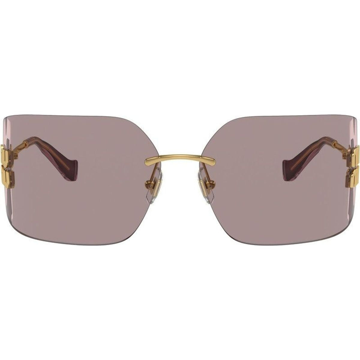 MU54YS, Gold/Light Purple Brown Lenses