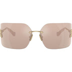 MU54YS, Pale Gold/Pink Mirror Lenses