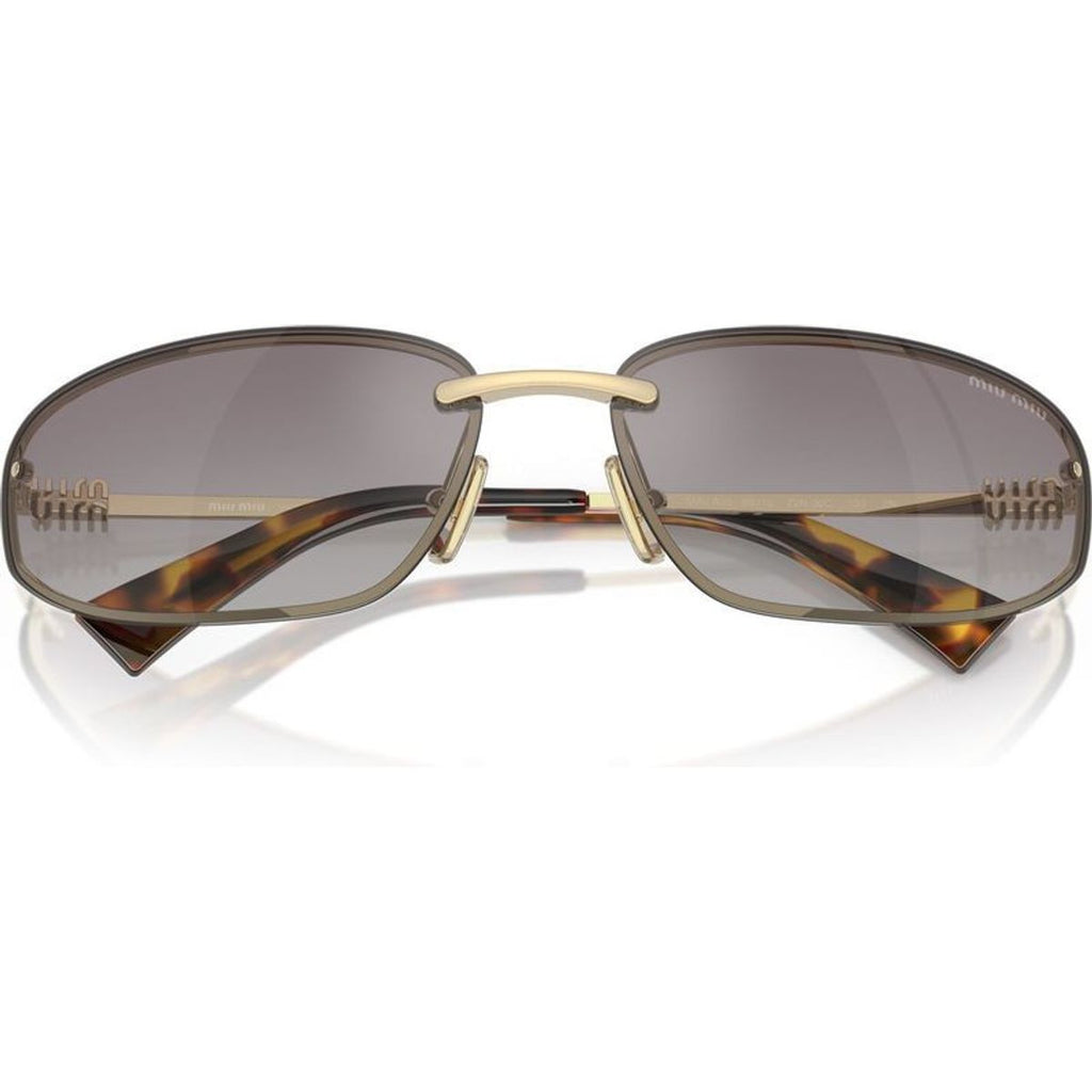 MUA50S, Pale Gold/Blue Gradient Silver Mirror Lenses