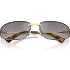 MUA50S, Pale Gold/Blue Gradient Silver Mirror Lenses