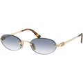 MUA54S, Pale Gold/Light Blue Clear Gradient Lenses