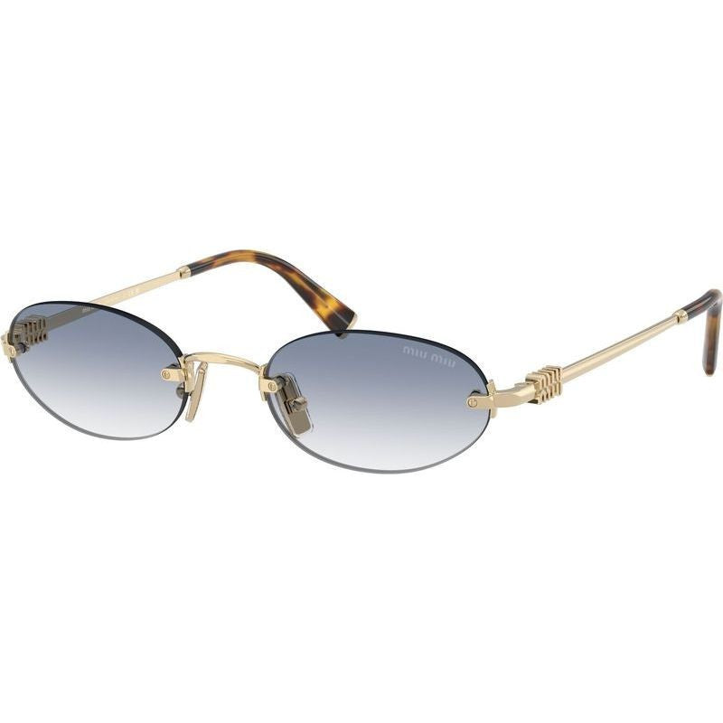 MUA54S, Pale Gold/Light Blue Clear Gradient Lenses