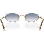 MUA54S, Pale Gold/Light Blue Clear Gradient Lenses