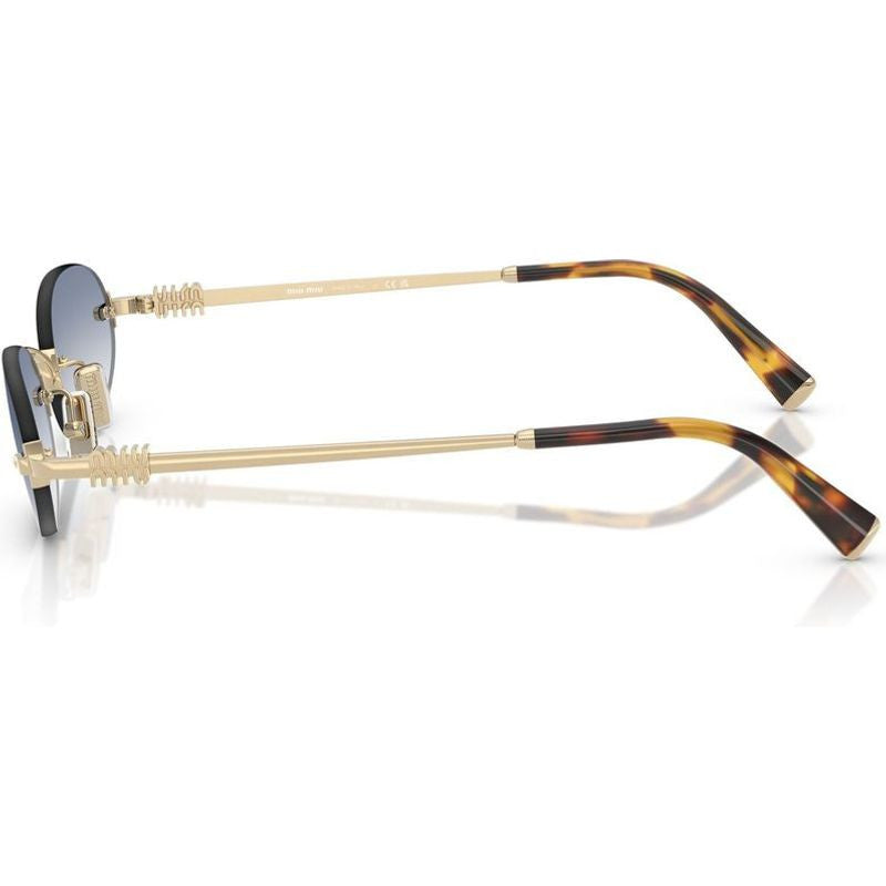 MUA54S, Pale Gold/Light Blue Clear Gradient Lenses