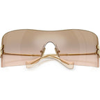 MUB53S, Gold/Light Brown Bronze Mirror Lenses