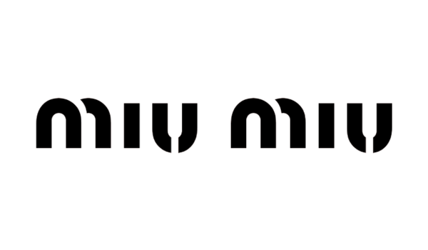 Miu Miu logo on a white background