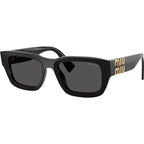 Miu Miu MUC04S Black Dark Grey Angle