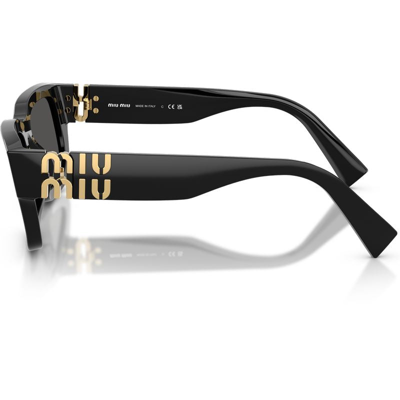 Miu Miu MUC04S Black Dark Grey Side