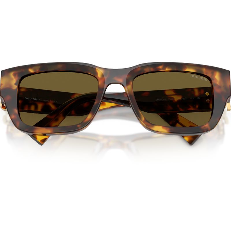Miu Miu MUC04S Honey Havana Dark Brown Front2