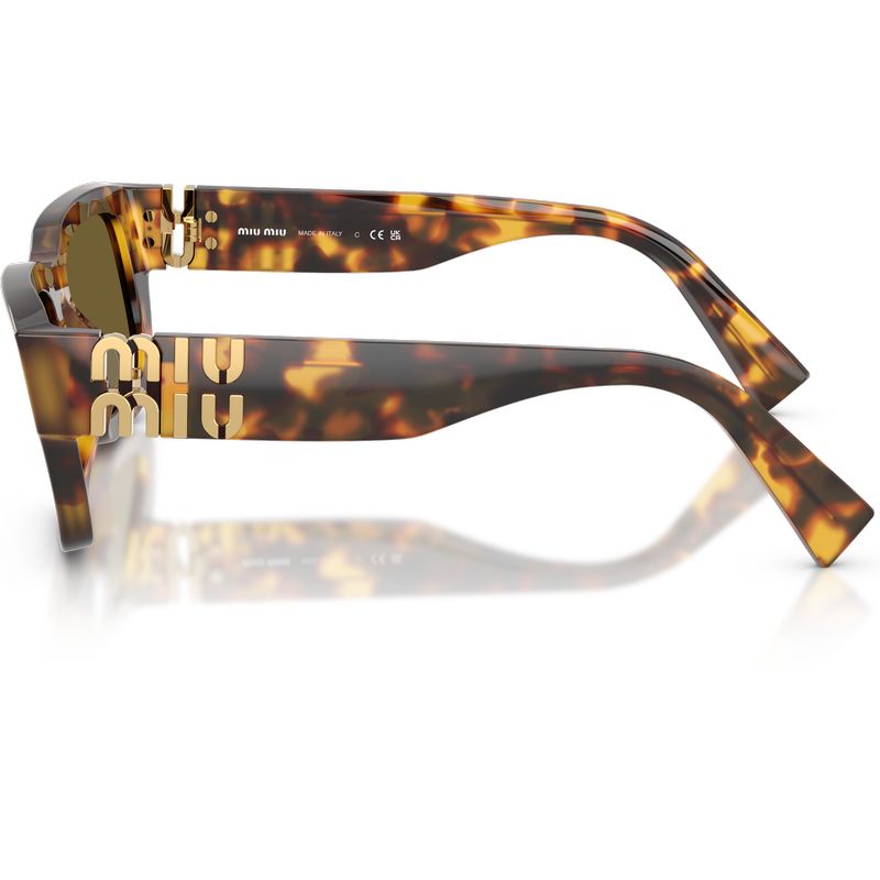 Miu Miu MUC04S Honey Havana Dark Brown Side