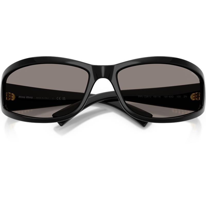 Miu Miu MUC06SU Black Dark Grey Front2