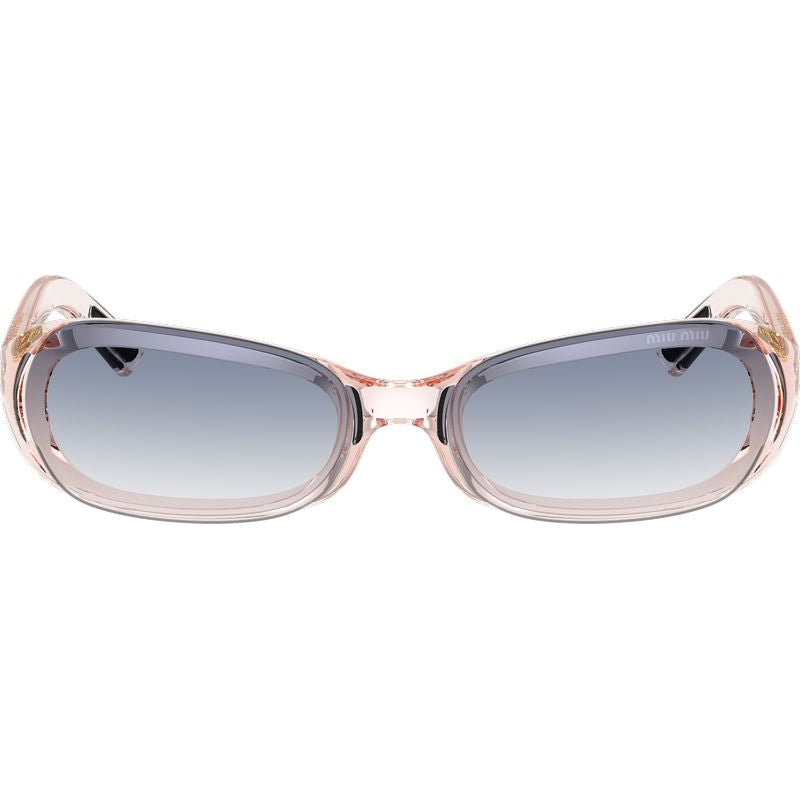 Miu Miu MUC07SU Transparent Pink Blue Clear Gradient Front