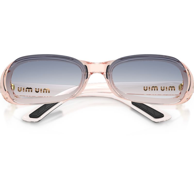 Miu Miu MUC07SU Transparent Pink Blue Clear Gradient Front2