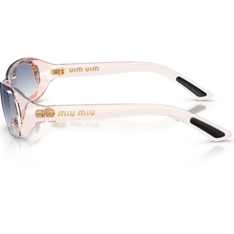 Miu Miu MUC07SU Transparent Pink Blue Clear Gradient Side