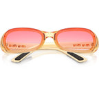 Miu Miu MUC07SU Transparent Yellow Pink Gradient Front2