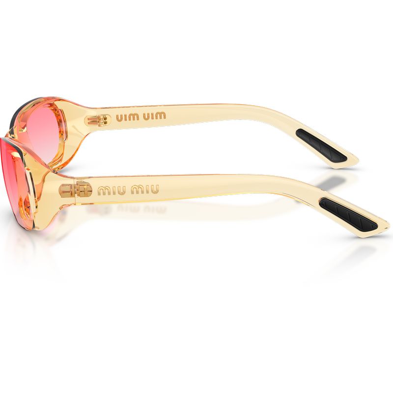 Miu Miu MUC07SU Transparent Yellow Pink Gradient Side