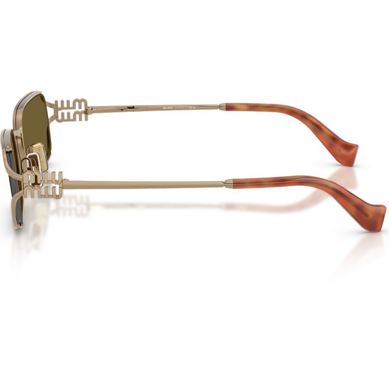 Miu Miu MUC50S Old Gold Dark Brown Side