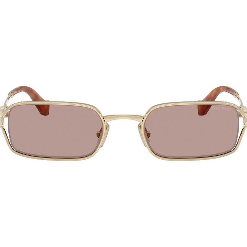 Miu Miu MUC50S Pale Gold Light Purple Brown Front