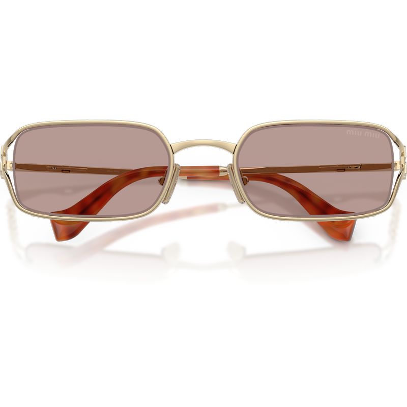 Miu Miu MUC50S Pale Gold Light Purple Brown Front2
