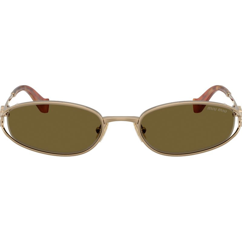 Miu Miu MUC51S Old Gold Dark Brown Front