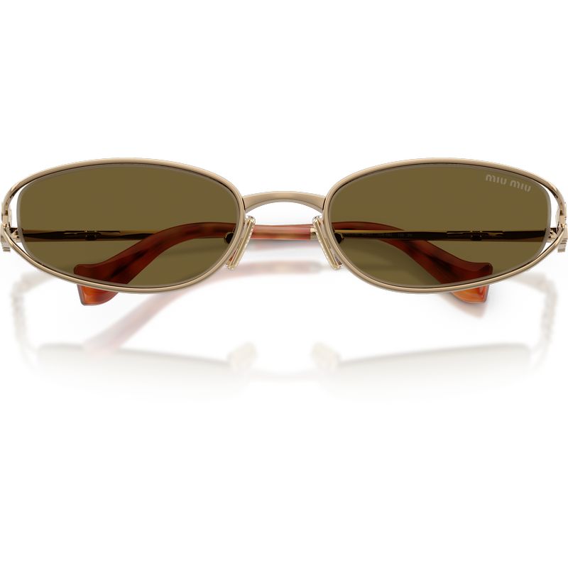 Miu Miu MUC51S Old Gold Dark Brown Front2